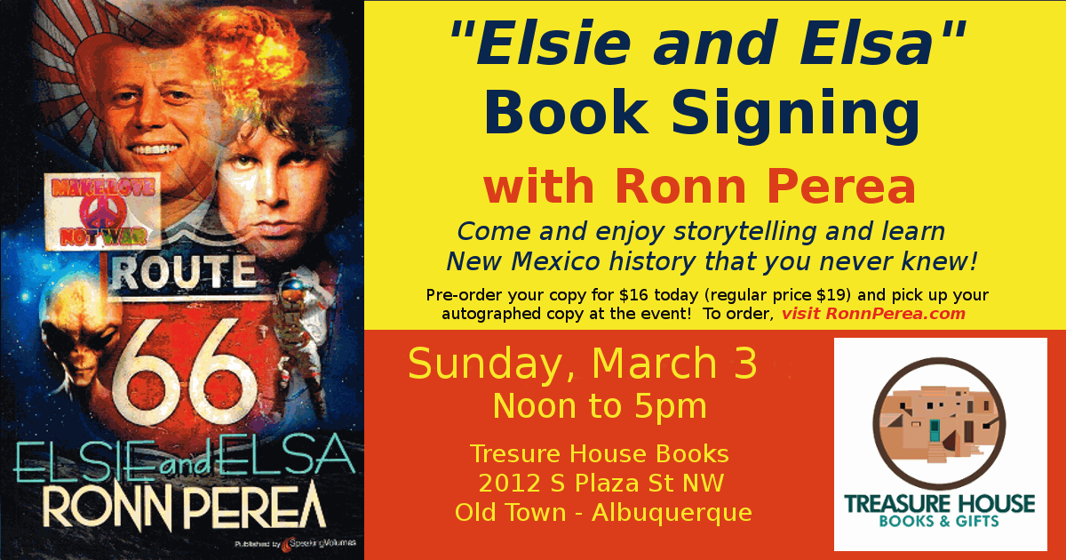 Book Signing Events at Treasure House Old Town Albuquerque